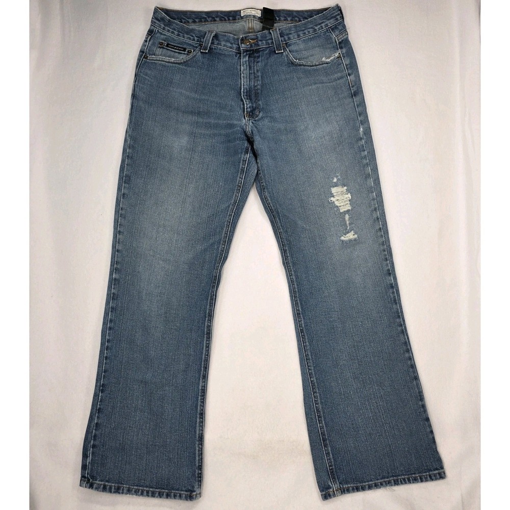 Vintage Y2K Men's DKNY City Jeans Size 34x32 Med Wash 100% Cotton‎ Durable Nice